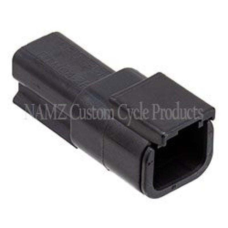 NAMZ Deutsch DTM 2-Position Receptacle w/2 Stamped Terminals & Wedgelock - Black (HD 74102-98BK) MDR-2B MDR-2B Photo - Primary