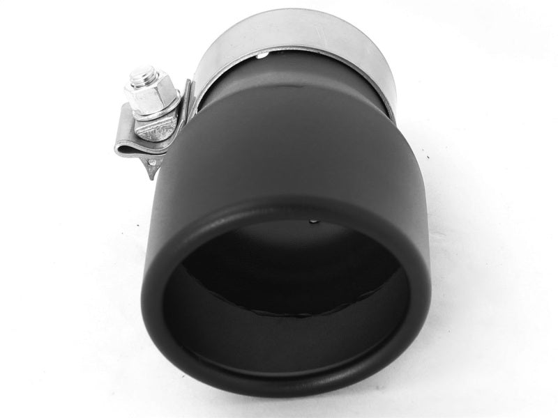 aFe MACH Force-Xp 2-1/2in 409 Stainless Steel Exhaust Tip Black - 2-1/2" I 49T25354-B06 Photo - Unmounted