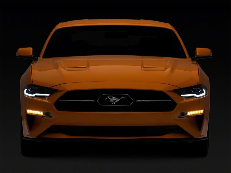 Raxiom 18-23 Ford Mustang GT EcoBoost LED Projector Headlights- Blk Housing (Clear Lens) 412122 412122 Photo - Close Up