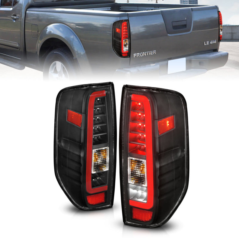 ANZO 2005-2021 Nissan Frontier LED Taillights Black Housing/Clear Lens 311443 311443 Photo - Primary