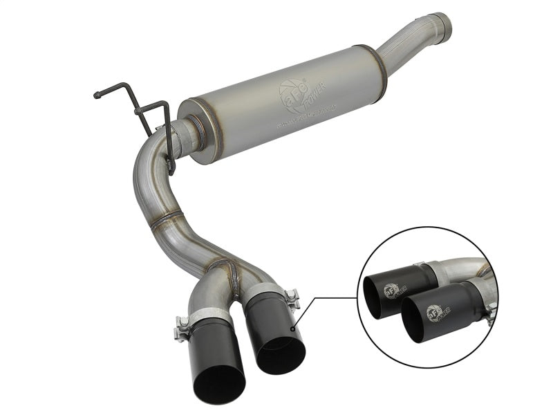 aFe Rebel Series 3-1/2in Stainless Steel Cat-Back Exhaust System 49-42057-B Photo - Primary