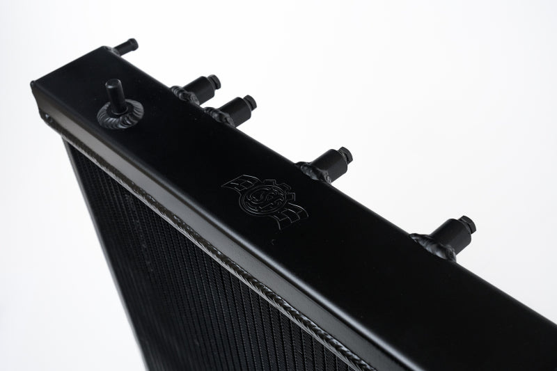 CSF 02-07 Subaru WRX/STI Radiator - Black Finish 3076B 3076B Photo - Close Up