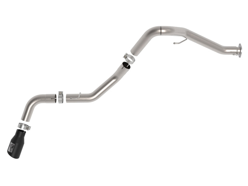 aFe 2021+ Jeep Gladiator V6-3.0L (td) Vulcan Series 3in 304 SS DPF-Back Exhaust System - Black Tip 49-38093-B 49-38093-B Photo - Unmounted