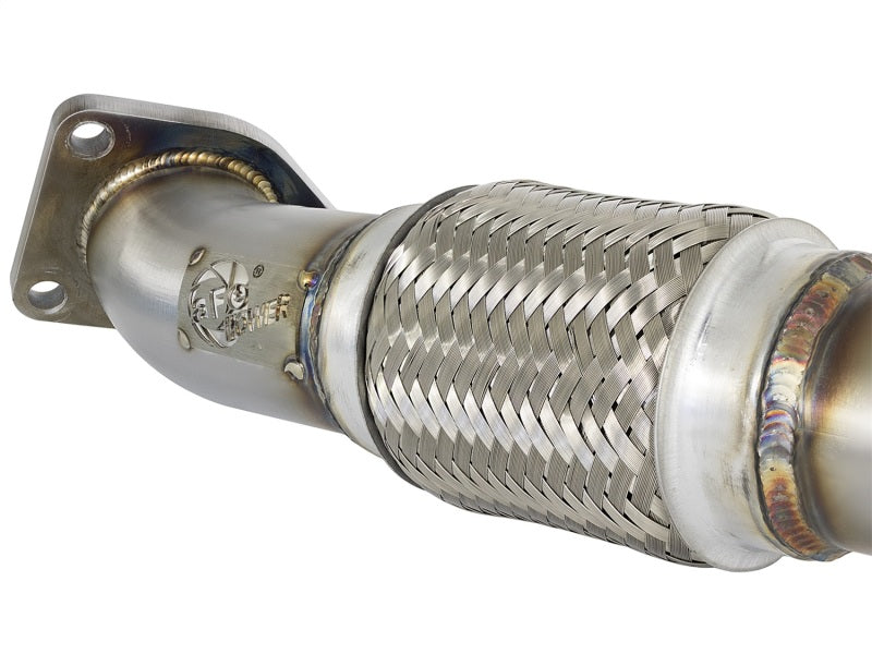 aFe POWER 48-36605 Twisted Steel 2 ½ in. Rear Down-Pipe/Mid-Pipe 48-36605 Photo - Unmounted