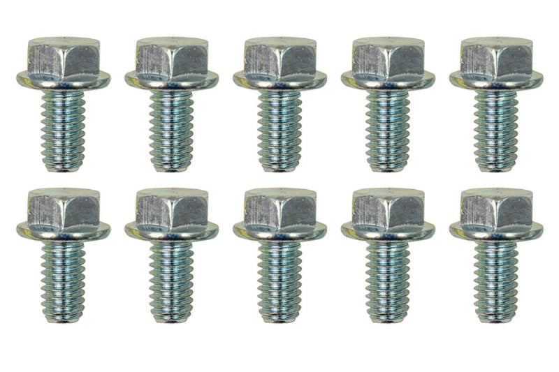 Moroso 5/16in-18 Serrated Zinc Flange Bolt  - 10 Pack 38840 38840 User 1