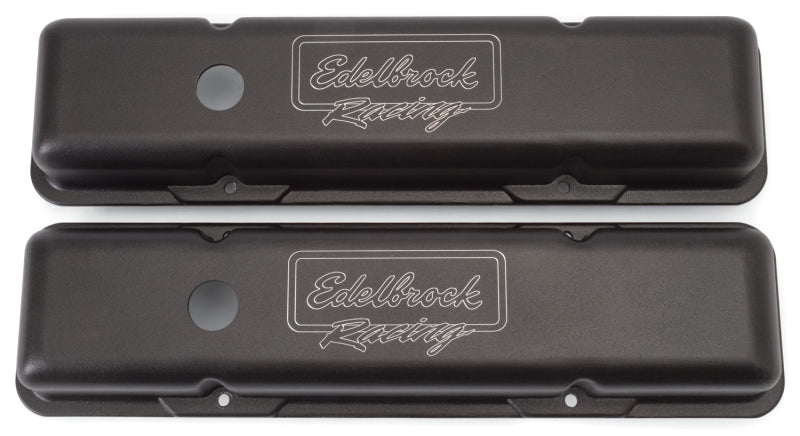 Edelbrock Valve Cover, Victor Series, Chevrolet, 1959-1986 262-400 CID V8, Low 41713 Photo - Primary