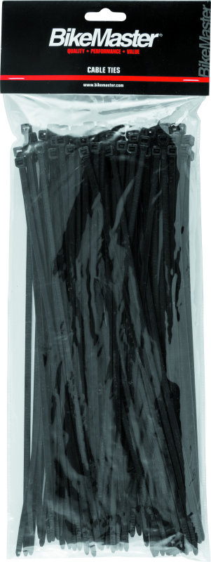 BikeMaster 11in Cable Ties (Pack of 100) - Black 151675 151675 Photo - Primary