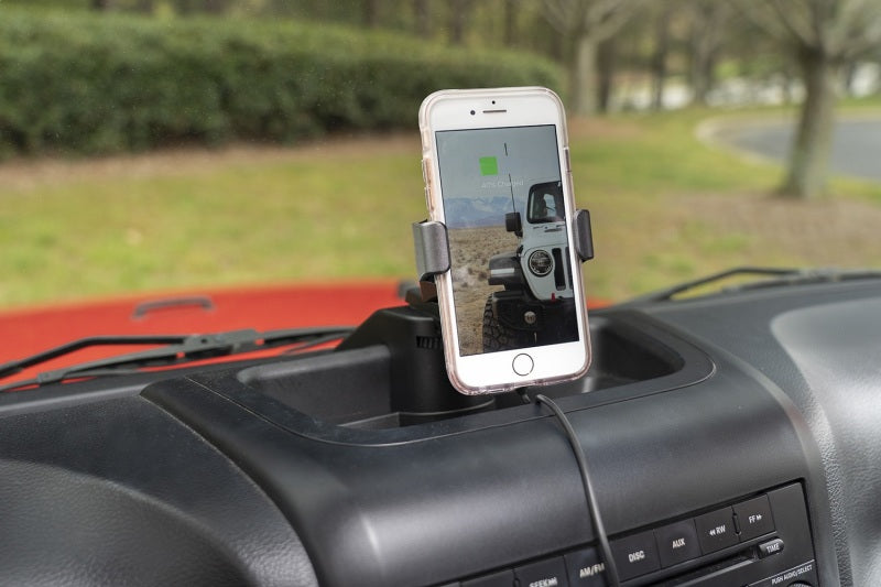 Rugged Ridge Dash Multi-Mount Charging Phone Kit 11-18 JK 13551.34 13551.34 Photo - Mounted