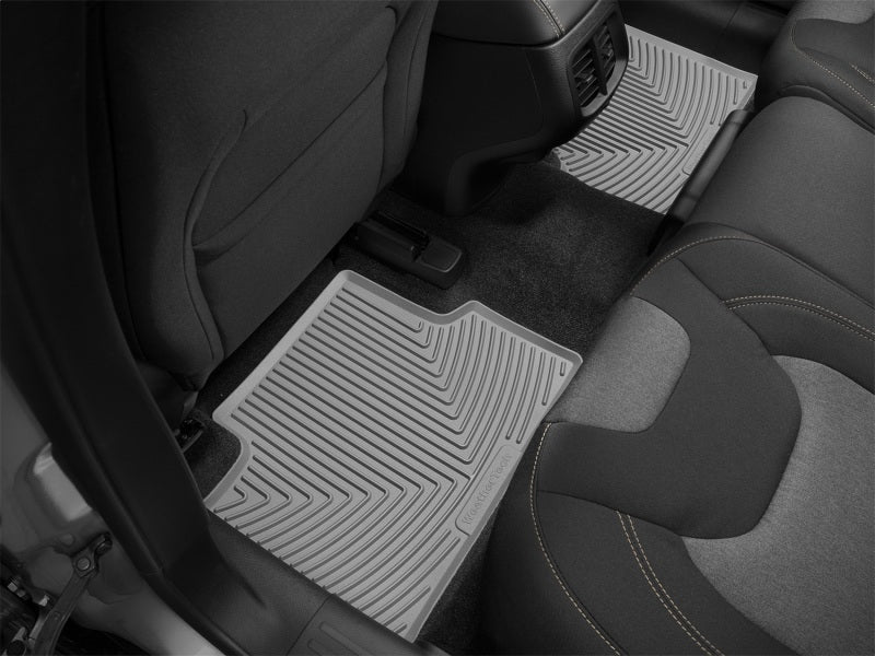 WeatherTech 14+ Jeep Cherokee Rear Rubber Mats - Grey W317GR W317GR Photo - Mounted