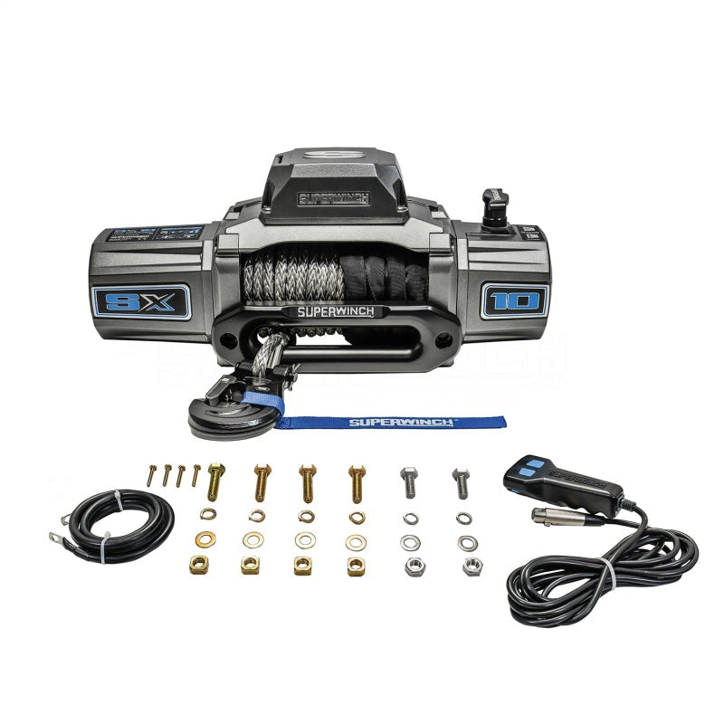 Superwinch 10000 LBS 12 VDC 3/8in x 80ft Synthetic Rope SX 10000 Winch 1710201 1710201 Photo - Unmounted