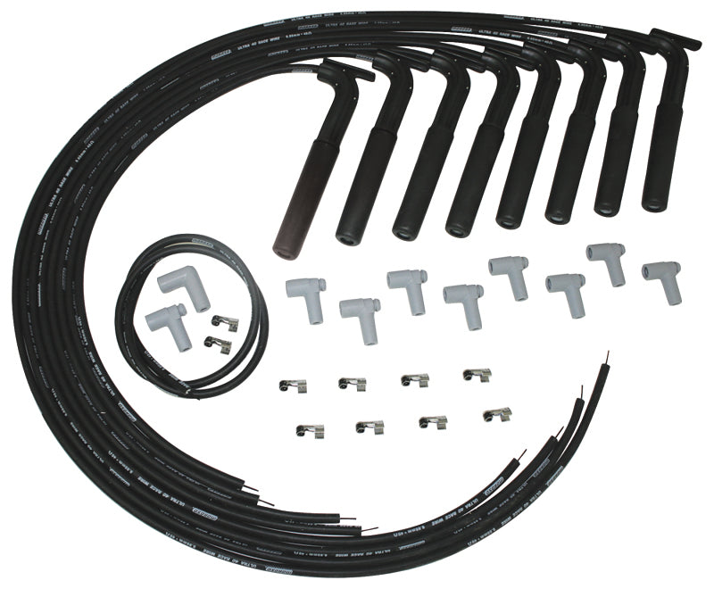 Moroso Wire Set, Ultra 40, Hemib, Long, Black 73804 Photo - Primary