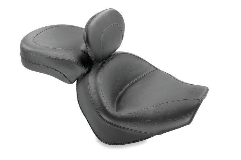 Mustang Motorcycle Mustang 05-09 Suzuki Boulevard C90, C90T Standard Touring 2PC Seat w/Driver Backrest - Black 79411 79411 Photo - Primary