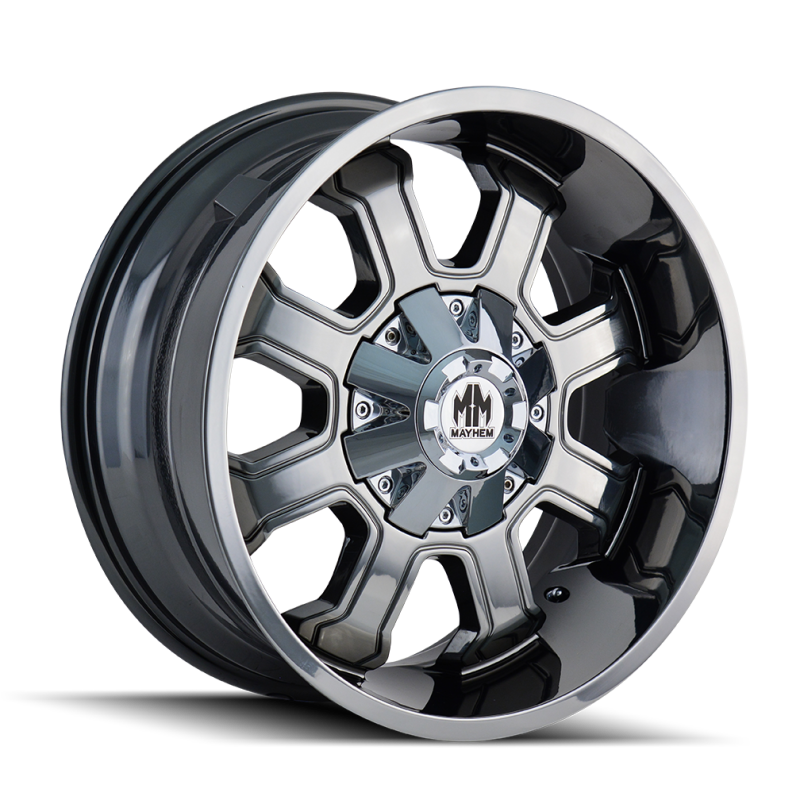 Mayhem 8103 Fierce 20x9 / 8x180 BP / 0mm Offset / 124.1mm Hub Chrome Wheel 8103-2978C 8103-2978C Photo - Primary