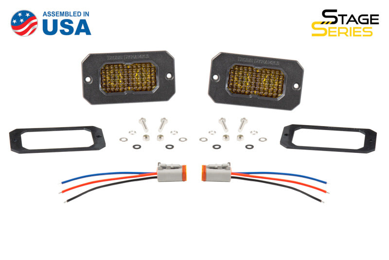Diode Dynamics Stage Series 2in LED Pod Sport - Yellow Combo Flush ABL (Pair) DD6730P DD6730P User 7