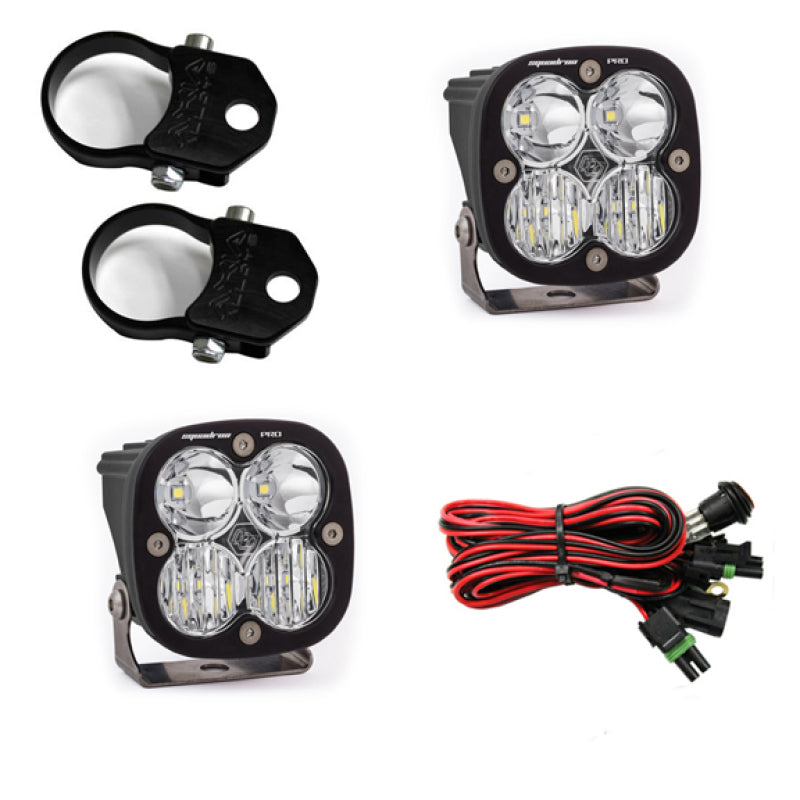 Baja Designs PowerSports Squadron Pro Vertical Mount Light Kit Driving Combo Pattern Clear - Universal 497107 Photo - Primary