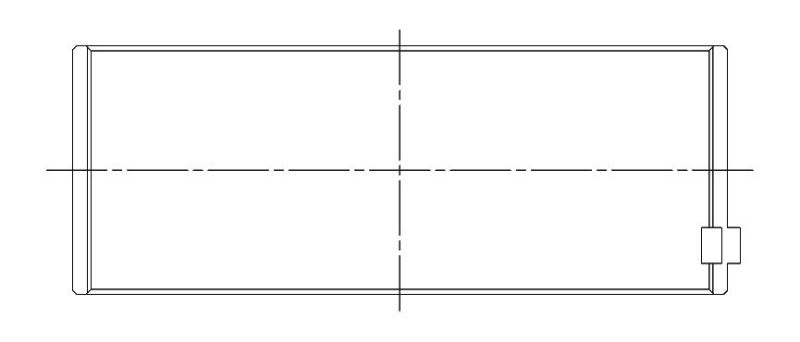 ACL Dodge 2.4L SRT-4 Race Series Engine Connecting Rod Bearing Set 4B4565H-.25 4B4565H-.25 Technical Drawing