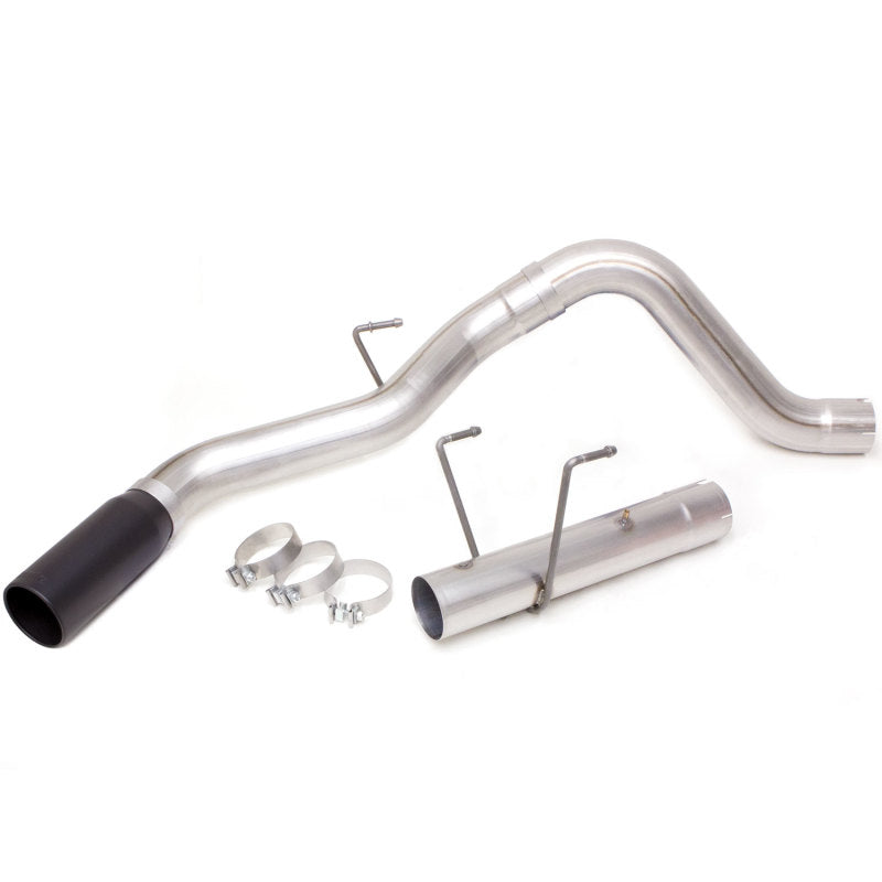 Banks Power 13-18 Dodge RAM Monster Exhaust 4.0in. Single 6.7L CCLB w/ SideKick S/S Black Tip 49796-B 49796-B Photo - Primary