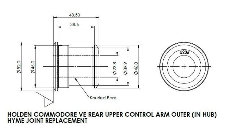 Superpro 2008 Pontiac G8 Rear Upper Control Arm Outer Bushing Set SPF5236K SPF5236K Photo - out of package