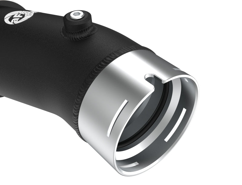 aFe 2024+ Toyota Tacoma BladeRunner 2.5in & 3in Aluminum Hot & Cold Charge Pipe Kit - Black 46-20724-B 46-20724-B Photo - Close Up