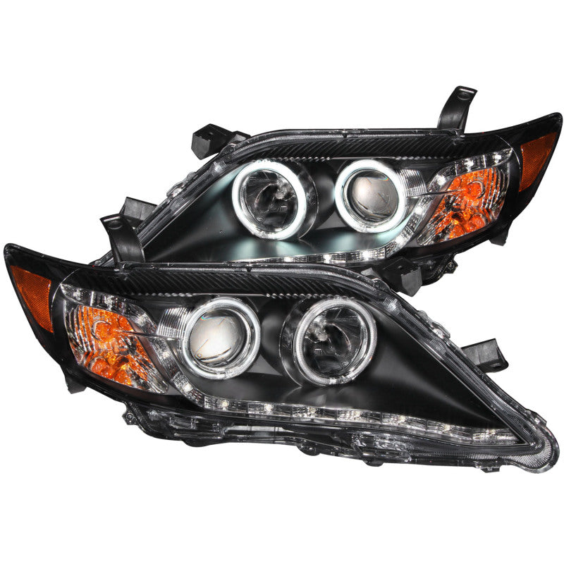Anzo 2010-2011 Toyota Camry Projector Headlights w/ Halo Black (CCFL) 121442 Photo - Primary
