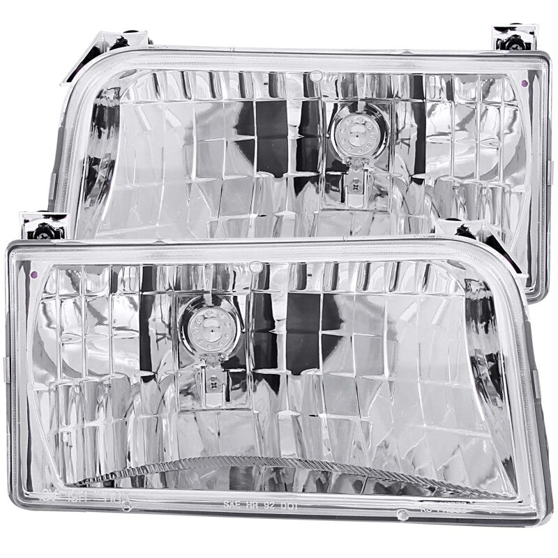 Anzo 1992-1996 Ford F-150 Crystal Headlights Chrome 111247 Photo - Primary