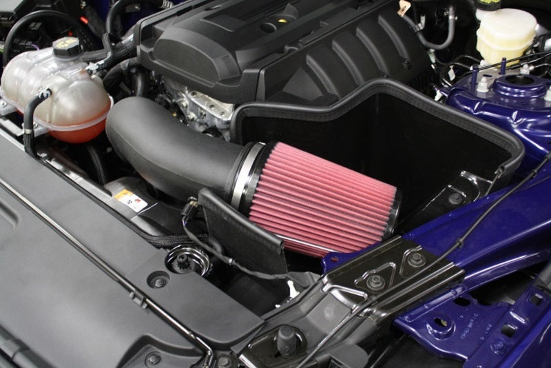 JLT 15-19 Ford Mustang 2.3L EcoBoost Black Textured Cold Air Intake Kit w/Red Filter CAI-FME-15 CAI-FME-15 Photo - Primary