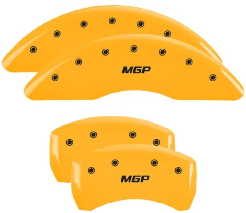 MGP 4 Caliper Covers Engraved Front & Rear MGP Yellow Finish Black Char 2018 Mercedes-Benz GLE43 AMG 23233SMGPYL 23233SMGPYL User 1