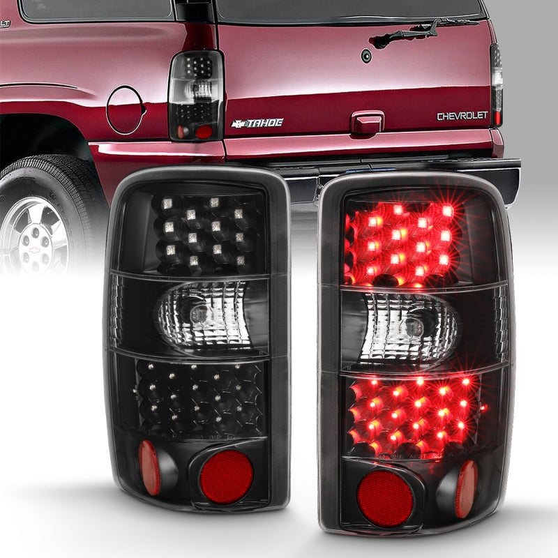 ANZO 2000-2006 Chevrolet TahOE Led Taillights Black/Clear 311298 311298 Photo - Primary
