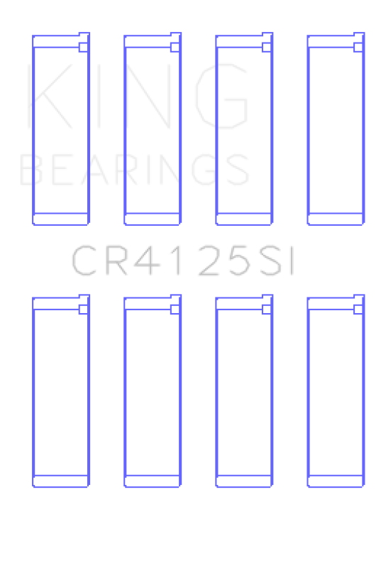 King Engine Bearings King Subaru EJ15/EJ16/EJ18/EJ20/EJ22/EJ25 (Size 0.25mm) Silicone Bi-Metal Alum Rod Bearing Set CR4125SI0.25 CR4125SI0.25 Photo - Primary
