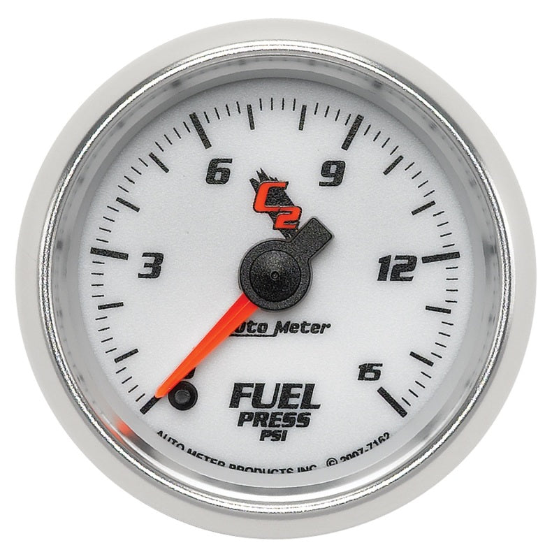 Autometer Gauge, Fuel Pressure, 2 1/16", 15psi, Digital Stepper Motor, C2 7162 Photo - Primary