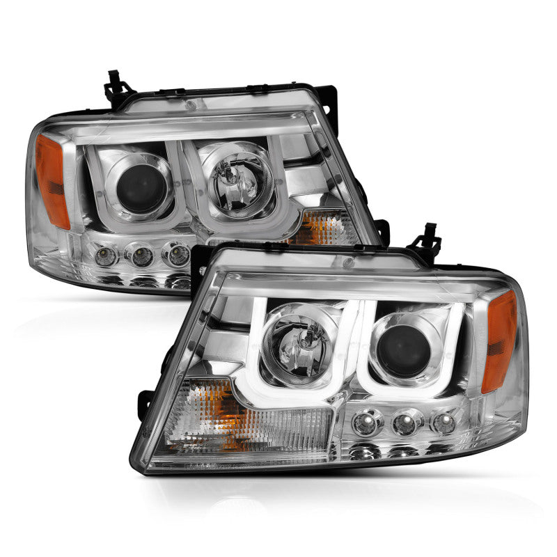 Anzo 2004-2008 Ford F-150 Projector Headlights w/ U-Bar Chrome 111287 User 2