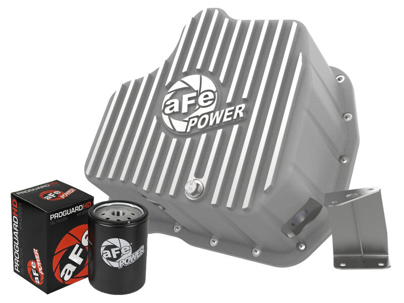 aFe Power 11-16 GM Diesel 2500HD / 3500HD V8-6.6L (TD) Street Series Engine Oil Pan Raw w/ Machined 46-71080A 46-71080A Photo - Primary