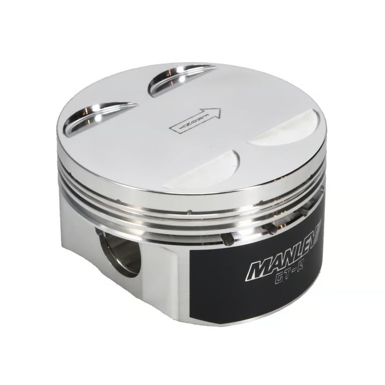 Manley Nissan GTR VR38DETT 99mm Bore 88.4mm Stroke -2cc Dish Turbo Tuff Piston Set w/ Rings 641010CE-6