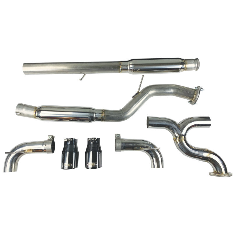 Injen 16-18 Ford Focus RS 3in Cat-Back Stainless Steel Exhaust w/ 4in Black Chrome Tips SES9004 SES9004 Photo - out of package