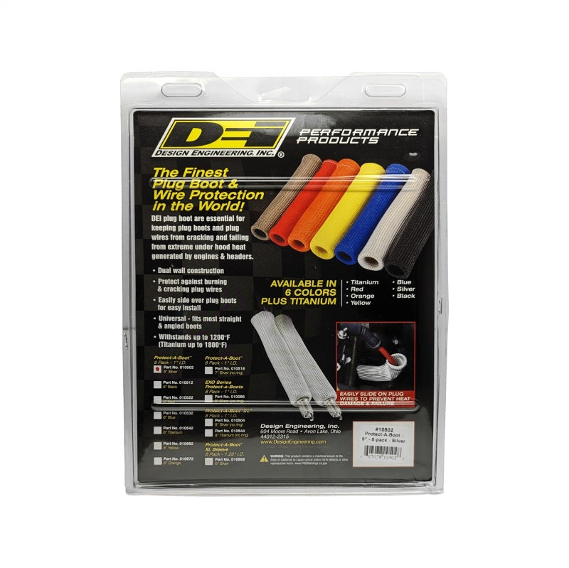 DEI Protect-A-Boot 6in - 8-pack - Silver 10502 10502 Photo - Unmounted