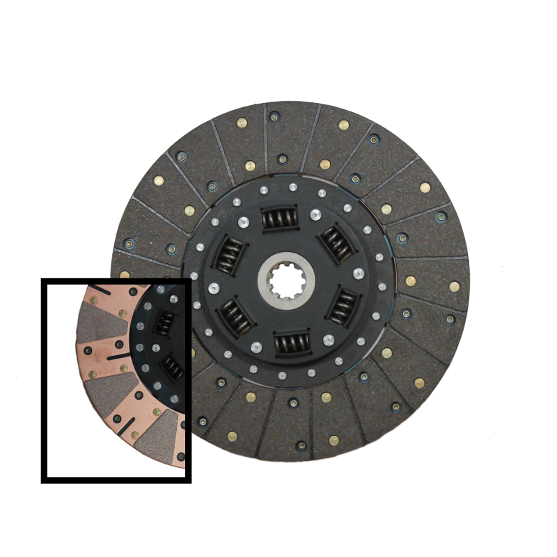 McLeod Racing McLeod 500 Series 11 x 1 X 23 Metric Spline Organic/Ceramic Facing Dual Performance Clutch Disc 272551 272551 Photo - Primary