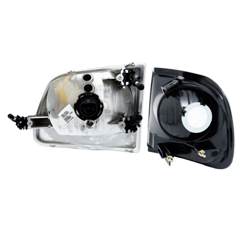 Raxiom 97-03 Ford F-150 G2 Euro Headlights w/ Parking Lights- Blk Housing (Clear Lens) T542830 T542830 Photo - Close Up