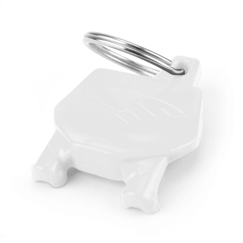 Cycra Key Ring with Number Plate White 1CYC-0002-42 1CYC-0002-42 Photo - Primary