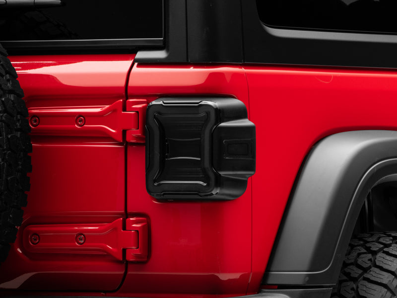 Raxiom 18-22 Jeep Wrangler JL LED Tail Lights- Black Housing (Smoked Lens) J133942-JL J133942-JL Photo - Close Up