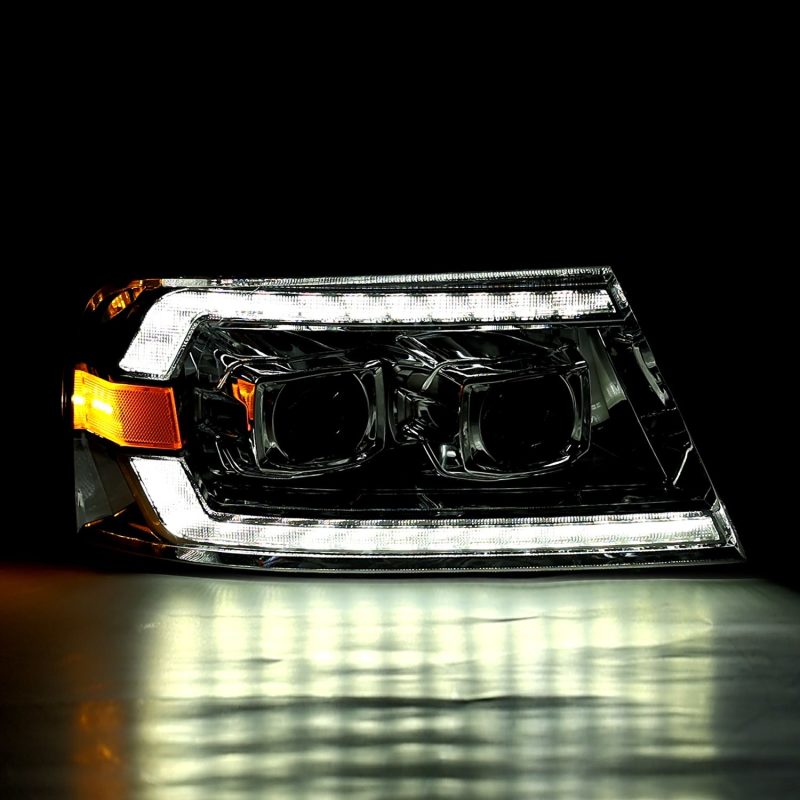 AlphaRex 06-08 Lincoln Mark LT LUXX-Series LED Projector headlights Black w/ Sequential Signal 880132 880132 User 2