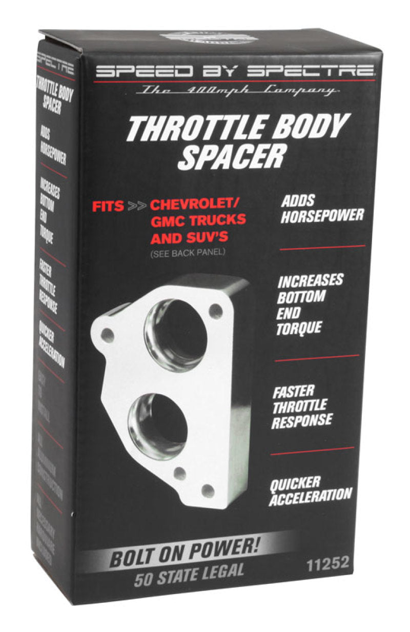 Spectre 86-95 GM 4.3L/5.0L/5.7L Throttle Body Injection Spacer 11252 11252 Photo - in package