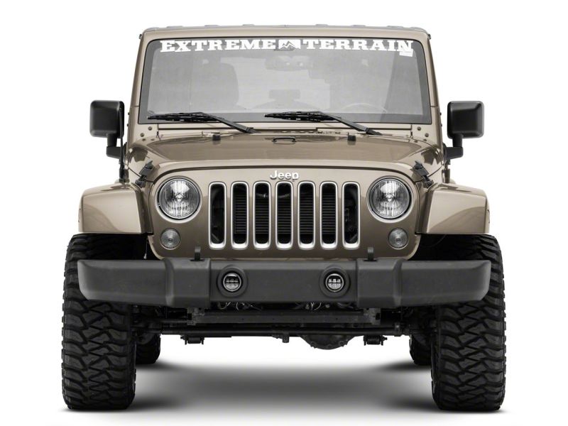Raxiom 07-18 Jeep Wrangler JK Axial Series 4-In LED Devil Eyes Fog Lights w/ Halo J142667 J142667 Photo - Close Up