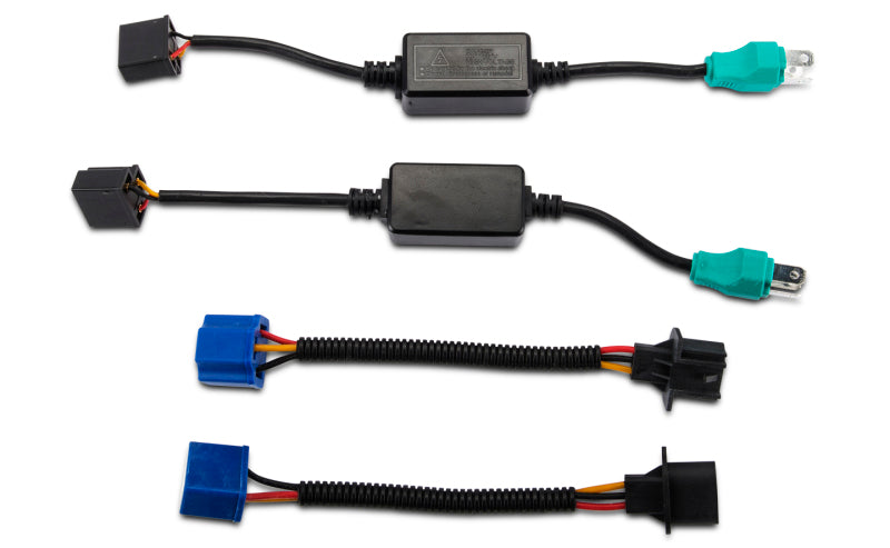 Raxiom 97-18 Jeep Wrangler TJ/JK Axial Halo Headlights w/ DRL Amber Signals- Blk Hsng (Clear Lens) J108037 J108037 Photo - Close Up