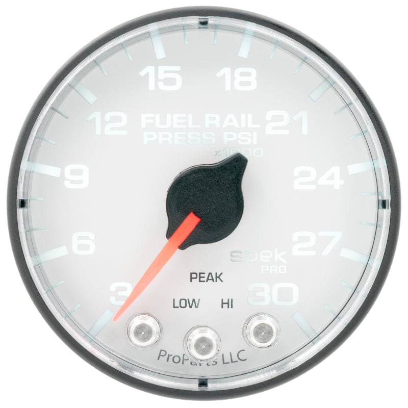 Autometer Gauge, Rail Press, 2 1/16", 30Kpsi, Stepper Motor W/Peak & Warn, Wht/B P321128 User 2