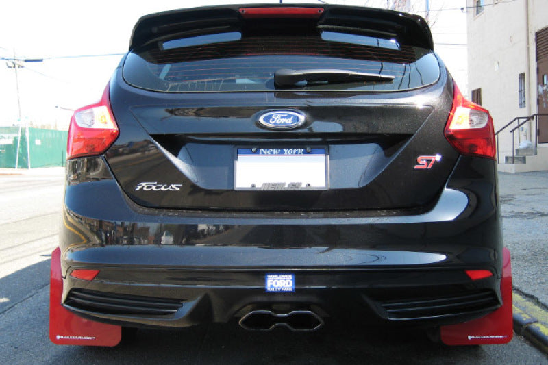 Rally Armor 13-16 Ford Focus ST /16-17 Focus RS UR Black Mud Flap with Nitrous Blu MF27-UR-BLK/NB User 2