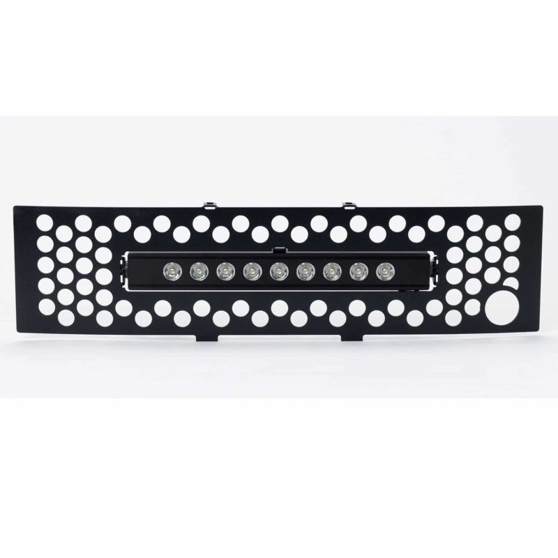 Putco 11-14 Ford F-150 EcoBoost SS Black Punch Bumper Grille Insert w/ 10in Luminix Light Bar 88182FPL 88182FPL Photo - Primary