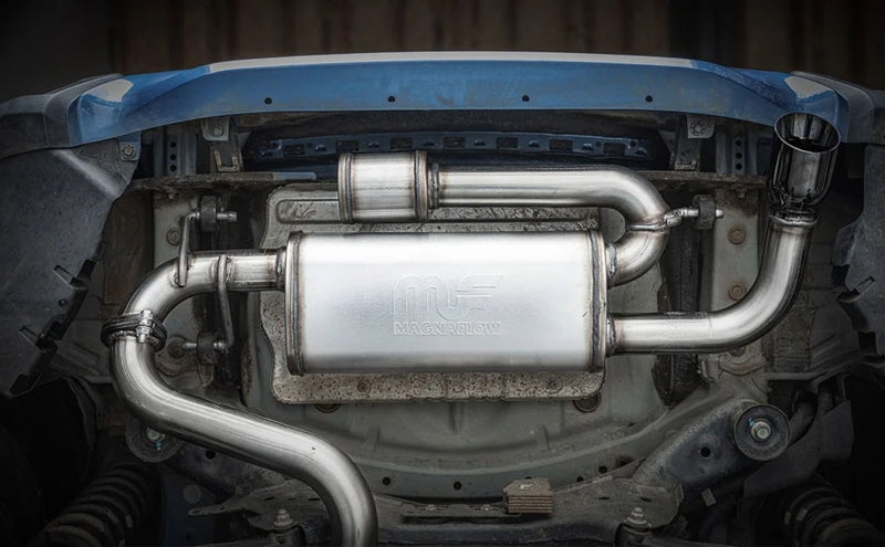 Magnaflow 18-23 Subaru Crosstrek Overland Series Black Chrome Axle-Back Performance Exhaust System 19692 19692 Photo - Mounted