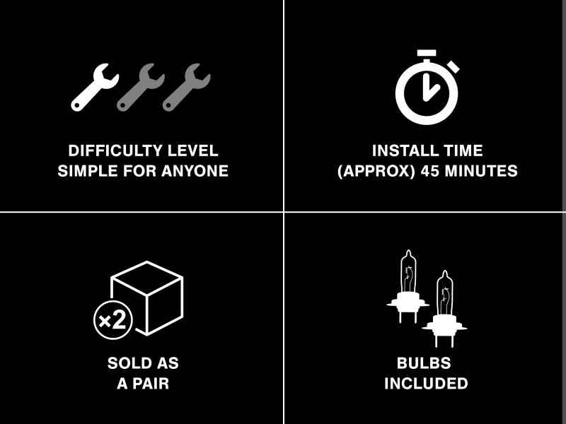 Raxiom 99-04 Ford Mustang Dual LED Halo Projector Headlights- Chrome Housing (Clear Lens) 49114 49114 Photo - Close Up