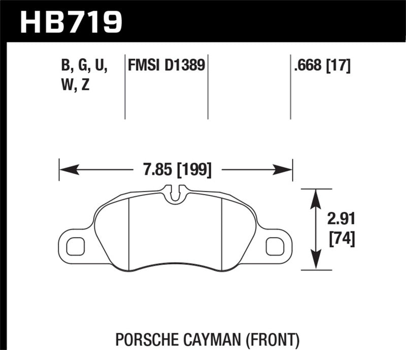 Hawk Disc Brake Pad HB719G.668 Photo - Primary
