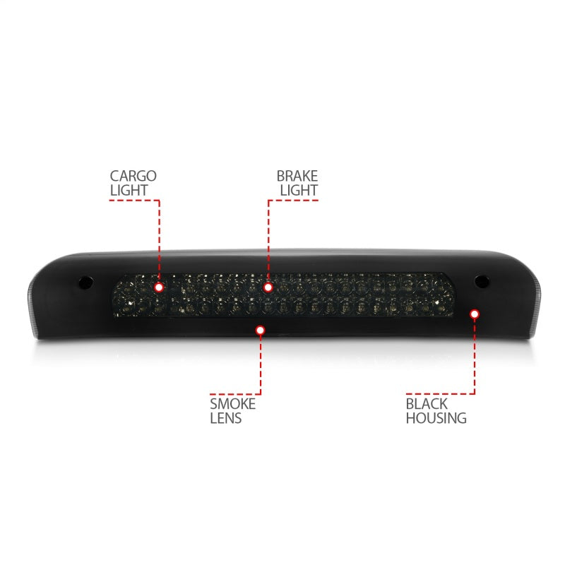 Anzo 2002-2008 Dodge Ram 1500 LED 3rd Brake Light Smoke B - Series 531081 Photo - Unmounted